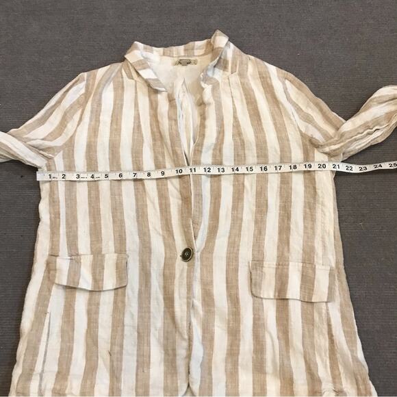 Gimmicks by BKE striped linen blend blazer size large - Picture 7 of 7